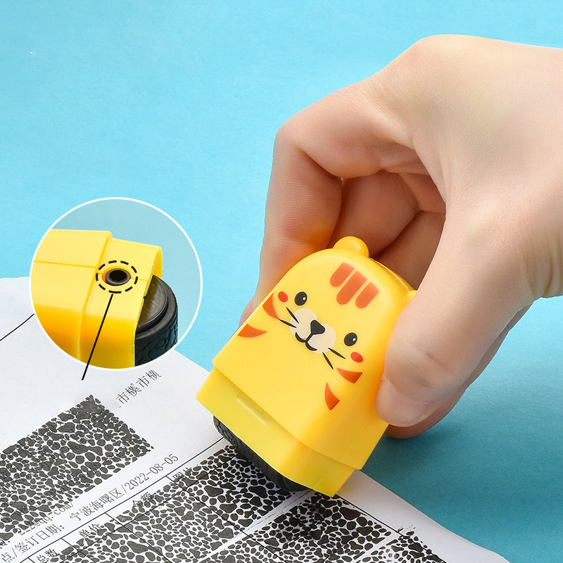 Mini Cartoon ID Protection Roller Stamp