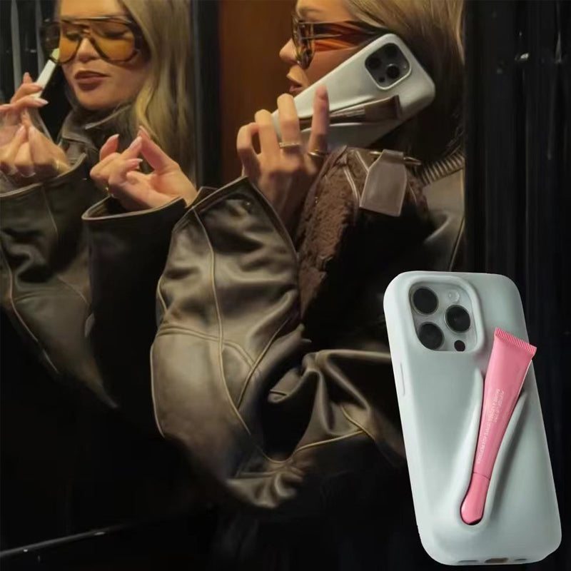 Lip gloss holder phonecase