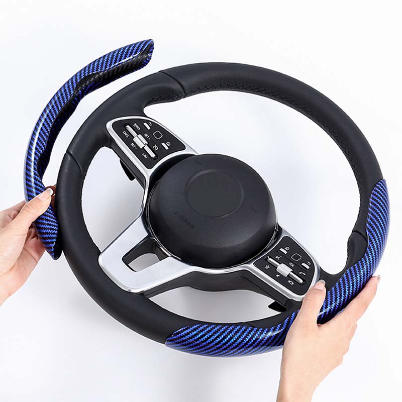 Universal Laser Carbon Fiber Pattern Steering Wheel Cove