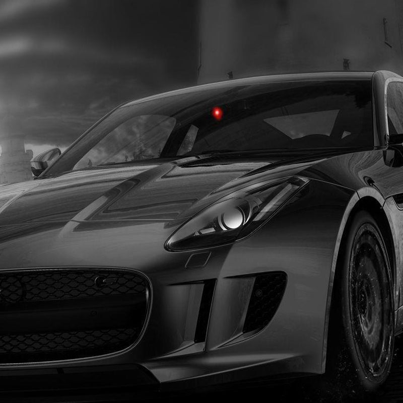 Solar LED flashing car alarm simulator