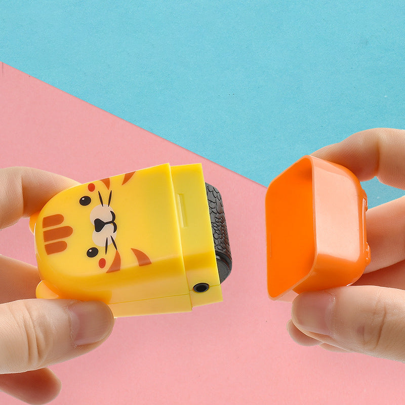 Mini Cartoon ID Protection Roller Stamp