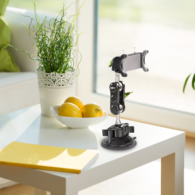 Car Suction Cup Phone Holder with Universal Ball Head Arm