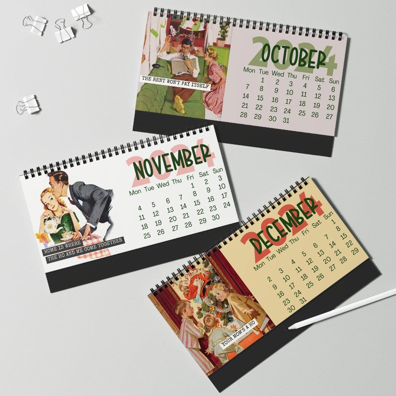 2024 Desktop Calendar-Shitty Housewife