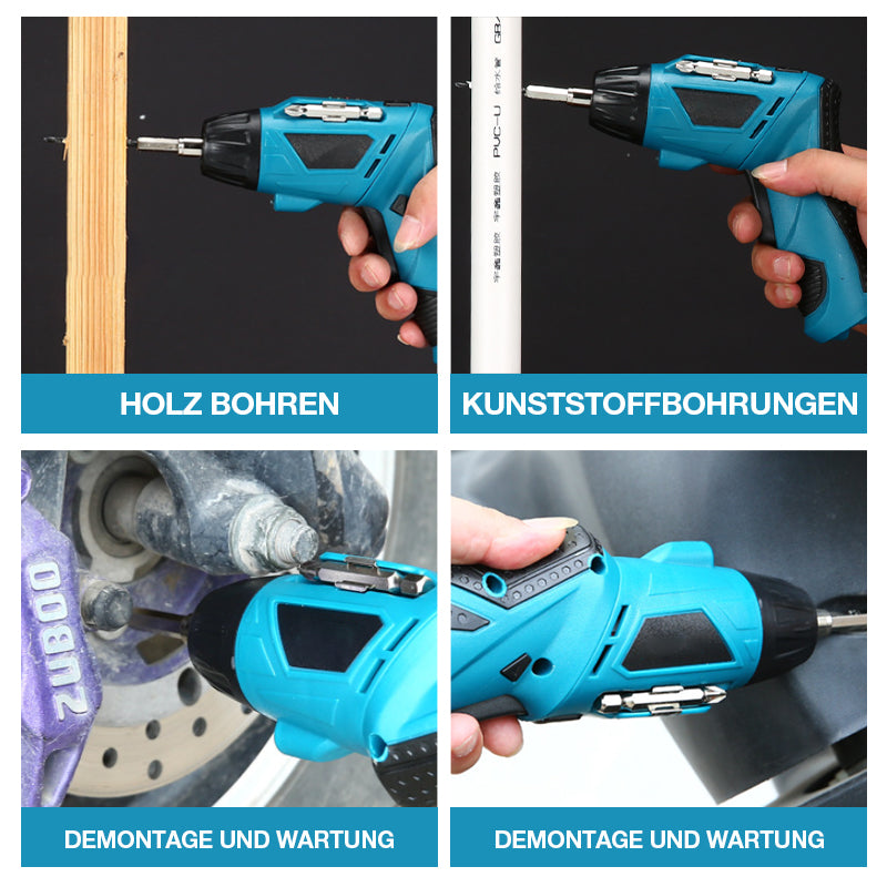 Multifunktionale wiederaufladbare elektrische Mini-Handbohrmaschine