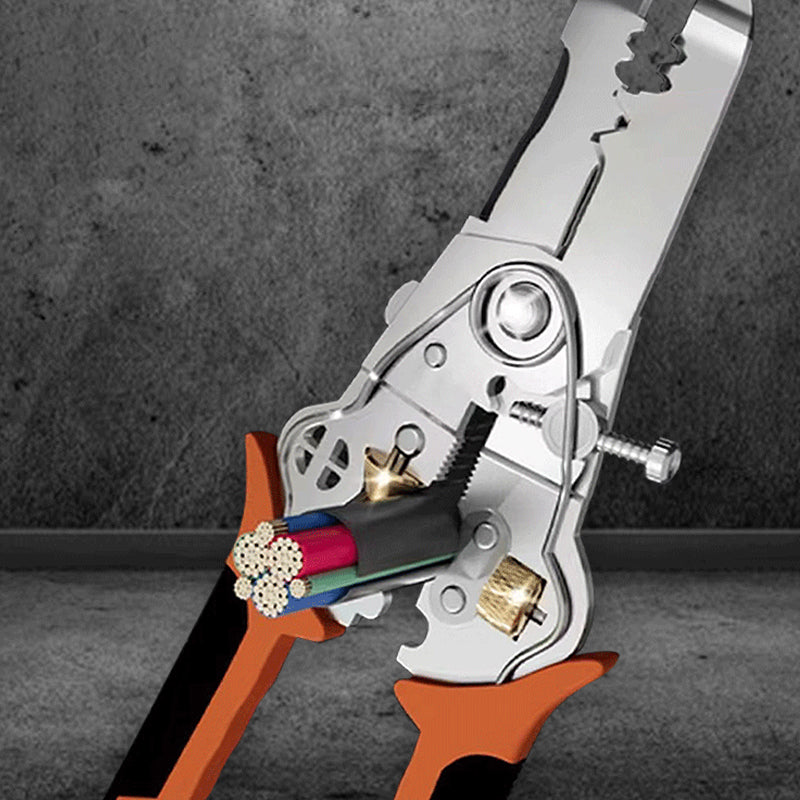 New Multifunctional Wire Stripper Crimper Cable Cutter Pliers