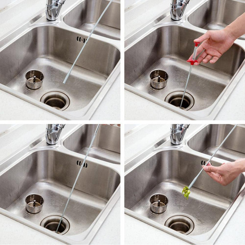 Kitchen Sink Sewer Cleaning Hook(2 pcs)