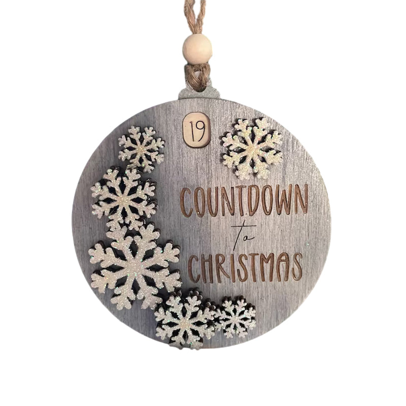 3D Santa Countdown to Christmas Ornament