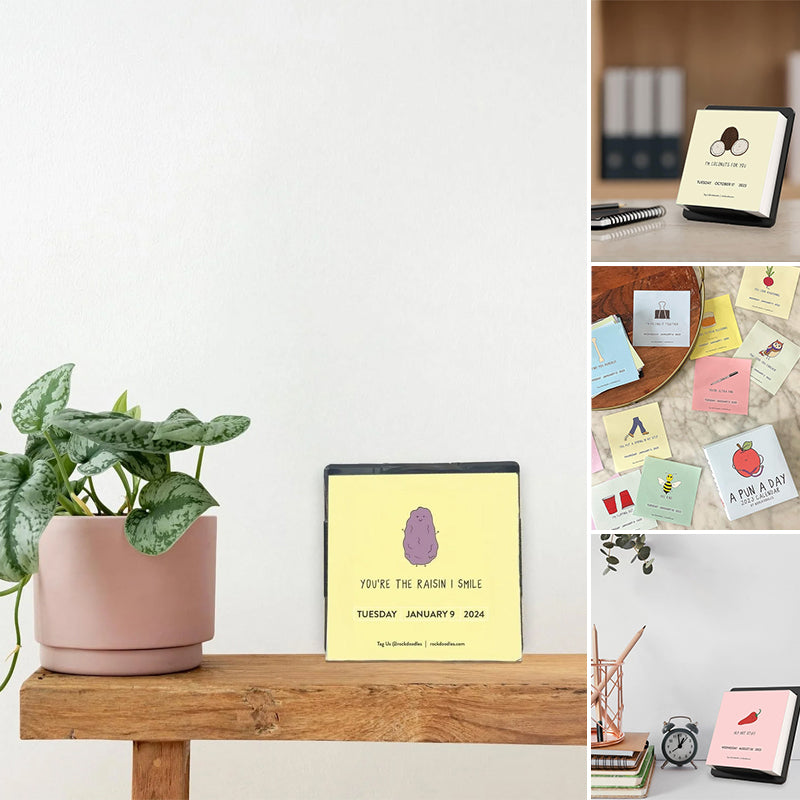 2024 Punny Day-to-Day Desk Calendar - A Year of Laughs & Daily Fun!