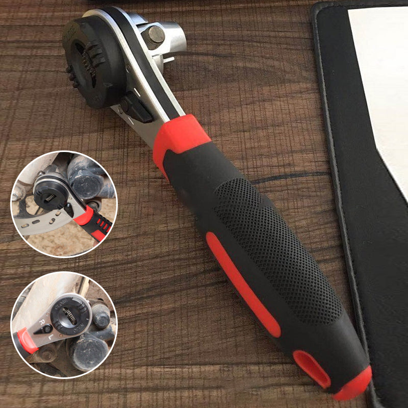Adjustable 6-22mm Ratchet Wrench Universal Multi Tool