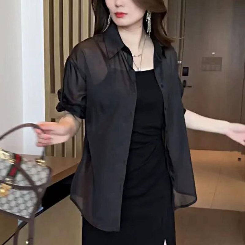 Summer Sunscreen Chiffon Shirt