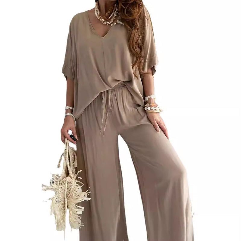 Women's Casual Loose Solid Color Suit
