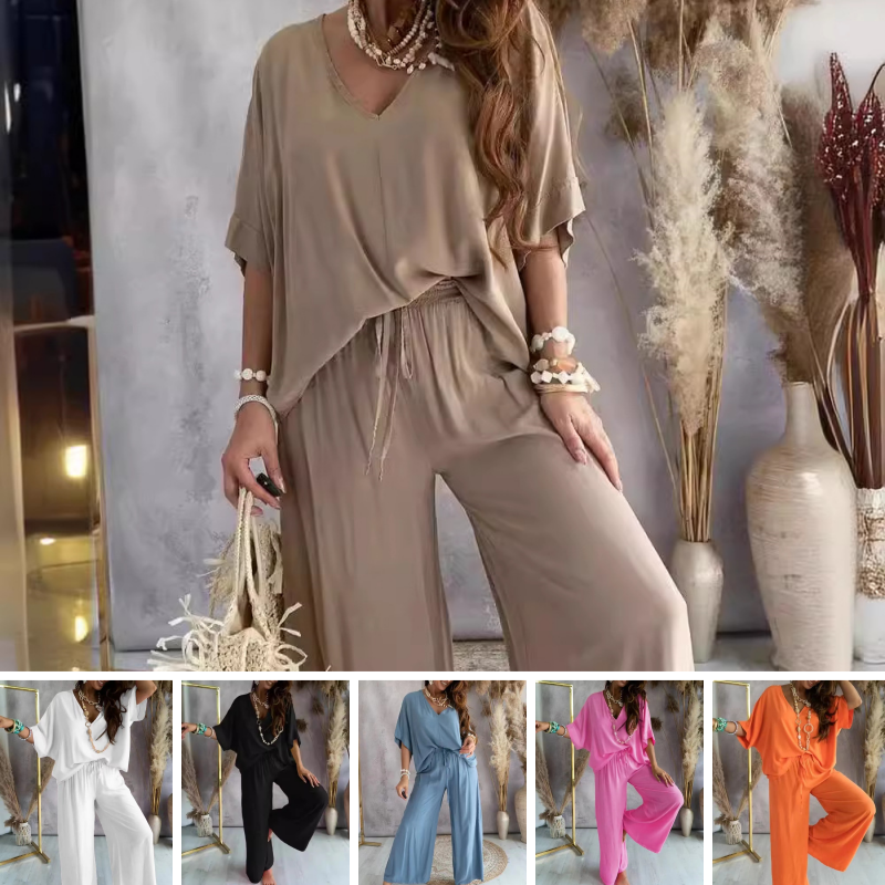 Women's Casual Loose Solid Color Suit