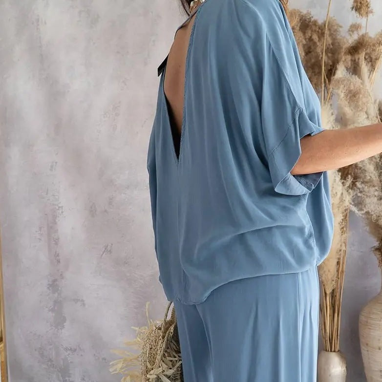 Women's Casual Loose Solid Color Suit