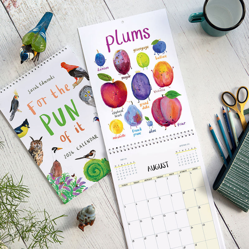 2024 'For The Pun Of It' Cheeky Wall Calendar