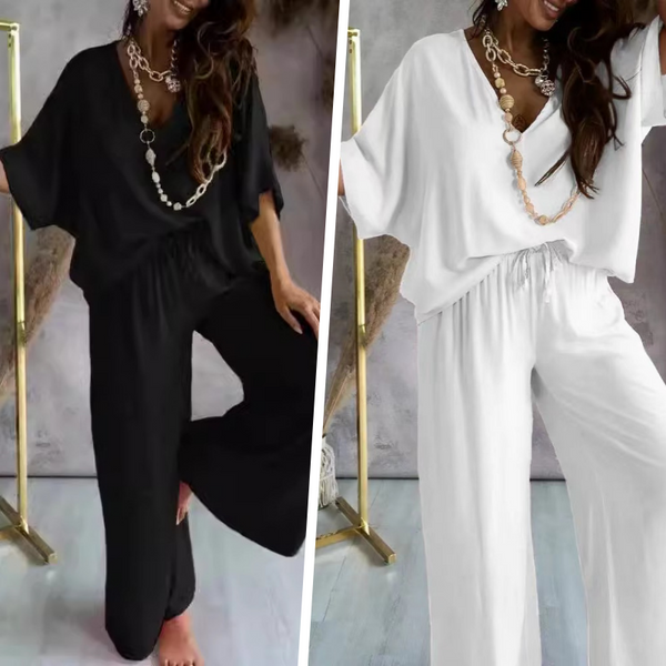 Women's Casual Loose Solid Color Suit