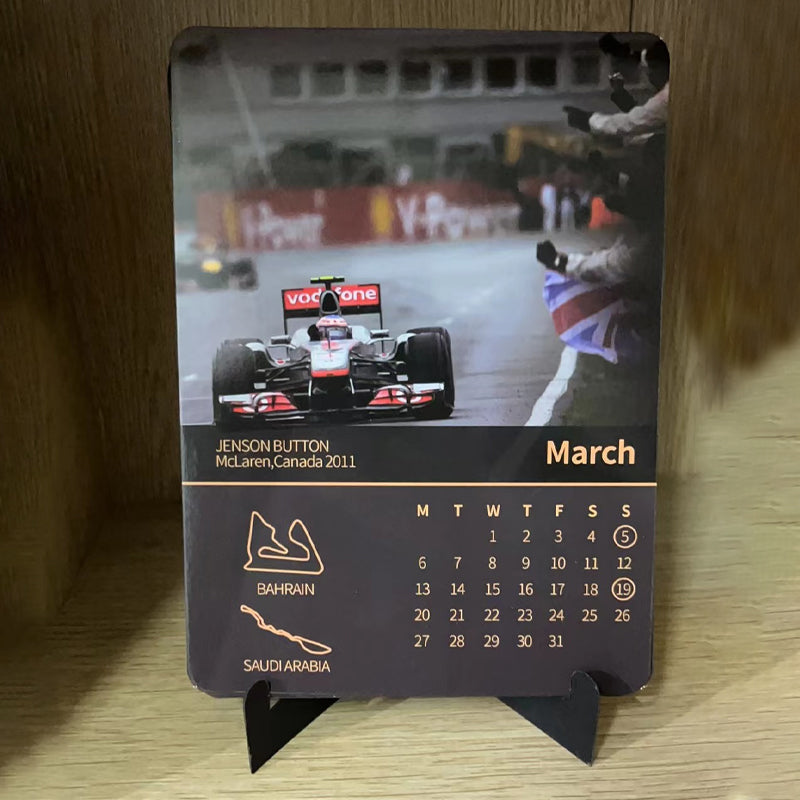 Formula 1 Track Map Flag Poster F1 Racing 2023 Calendar