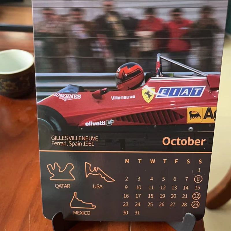 Formula 1 Track Map Flag Poster F1 Racing 2023 Calendar