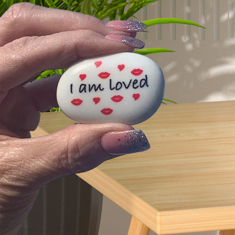 Positive Pocket Hug Pebble