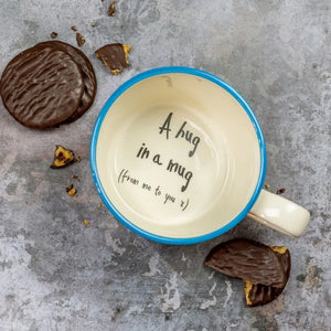 Hidden message mug for lovers
