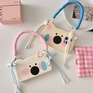 Insta-Style Cartoon Westie Flip Phone Case