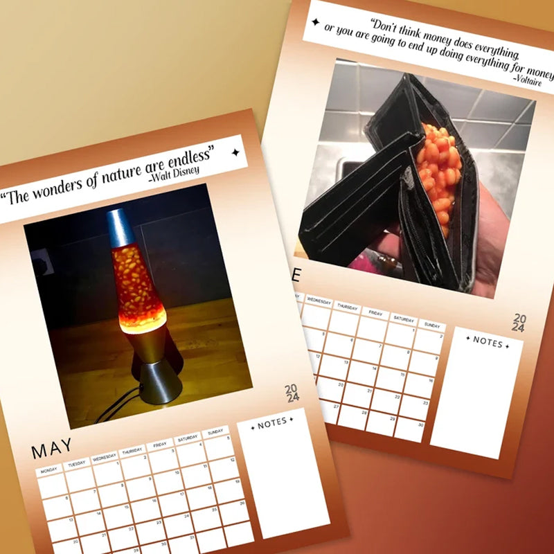 Funny Gift - 2024 Baked Beans Calendar