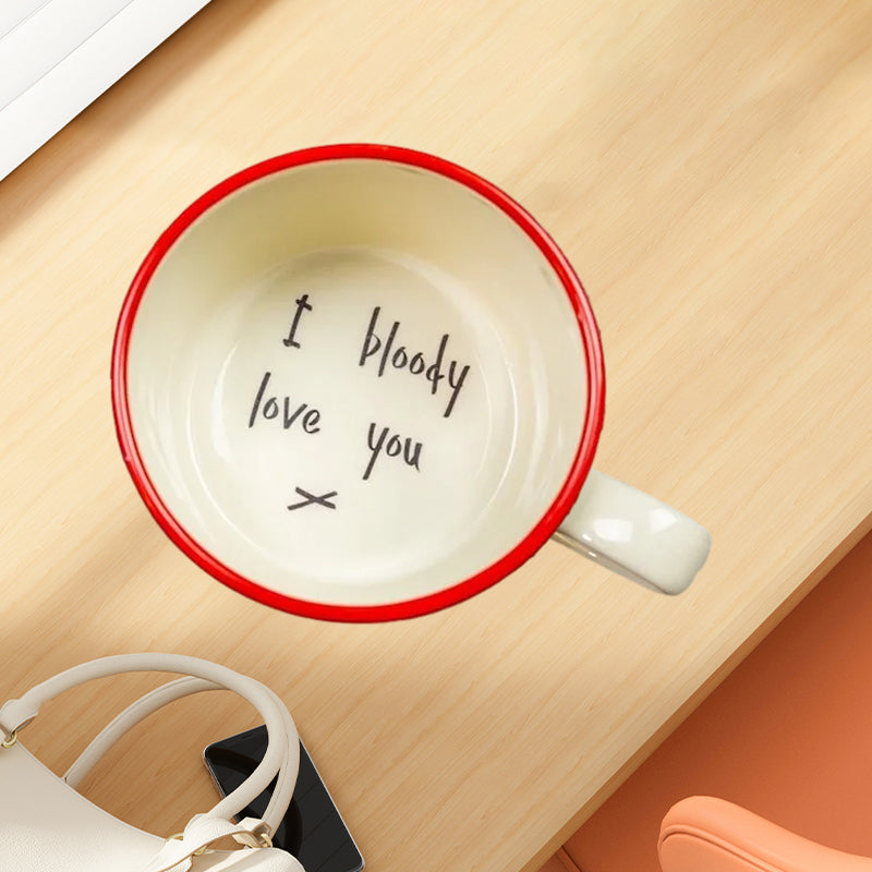 Hidden message mug for lovers