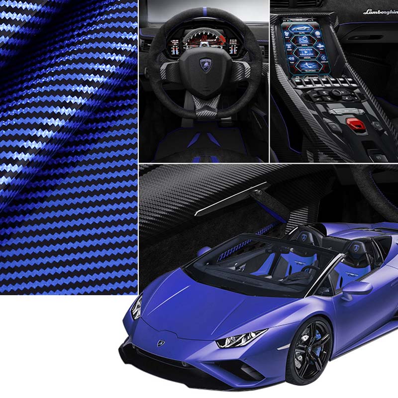 Universal Laser Carbon Fiber Pattern Steering Wheel Cove