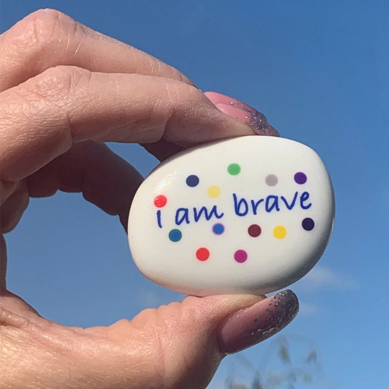 Positive Pocket Hug Pebble