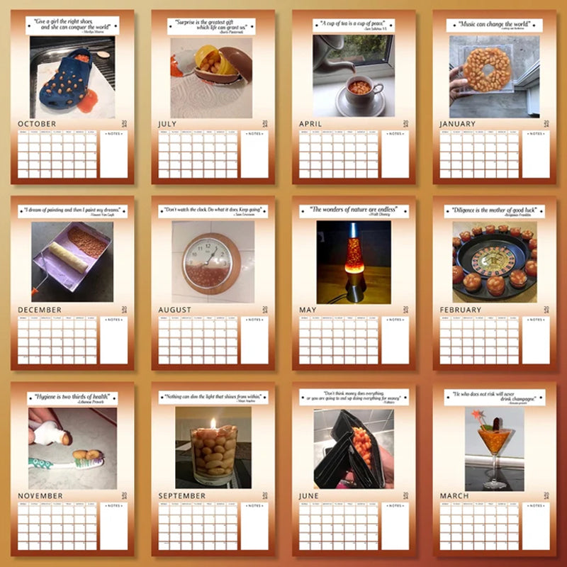 Funny Gift - 2024 Baked Beans Calendar