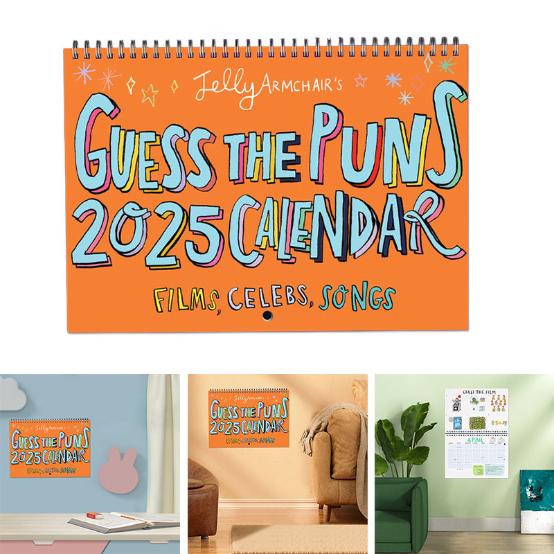 Pun quiz calendar - A4 Guess the Pun 2025