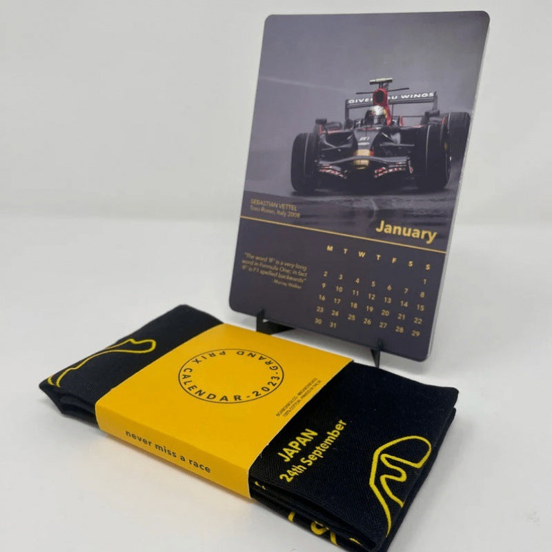 Formula 1 Track Map Flag Poster F1 Racing 2023 Calendar