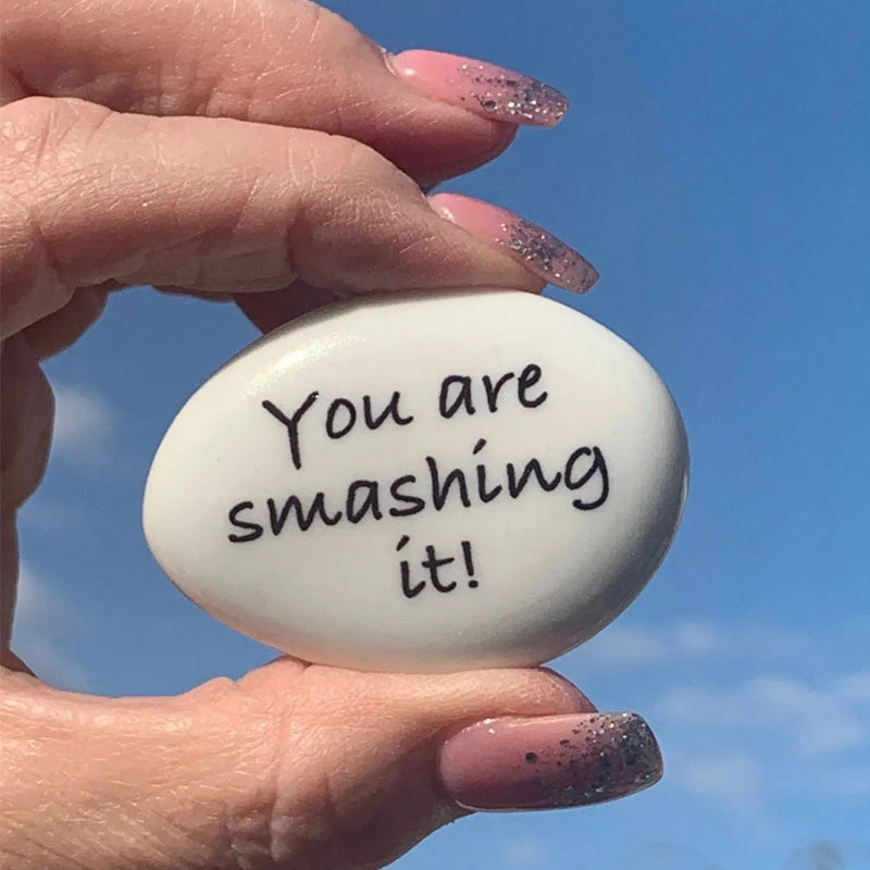 Positive Pocket Hug Pebble