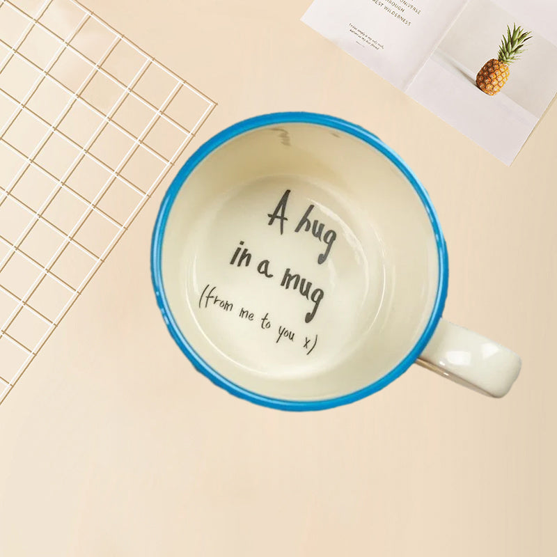 Hidden message mug for lovers