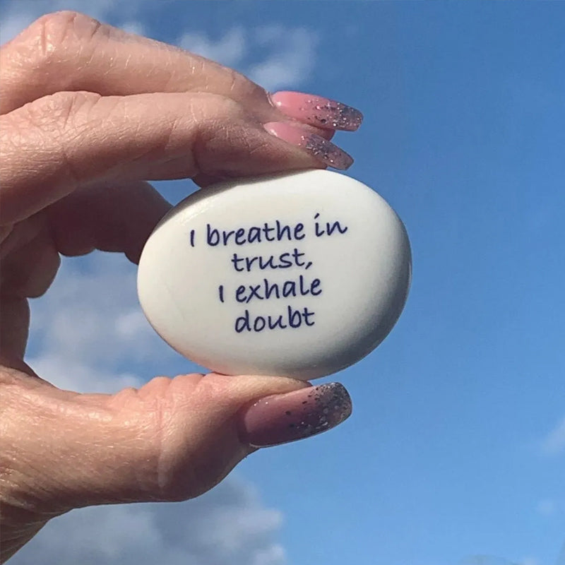 Positive Pocket Hug Pebble