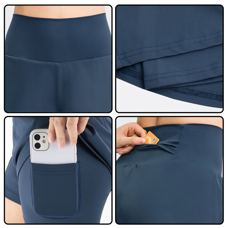 Yoga Athletic Shorts with Pockets