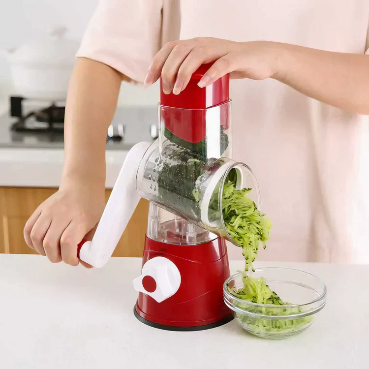 3 in 1 Rotary Cheese Grater Vegetable Slicer