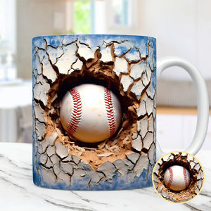 3D Vintage Baseball Mug