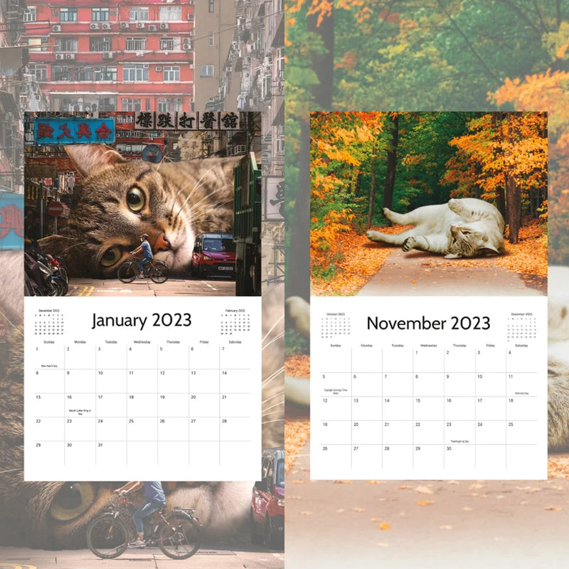 2023 Lazy Cat Calendar