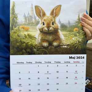 Adorable animals calendar 2024