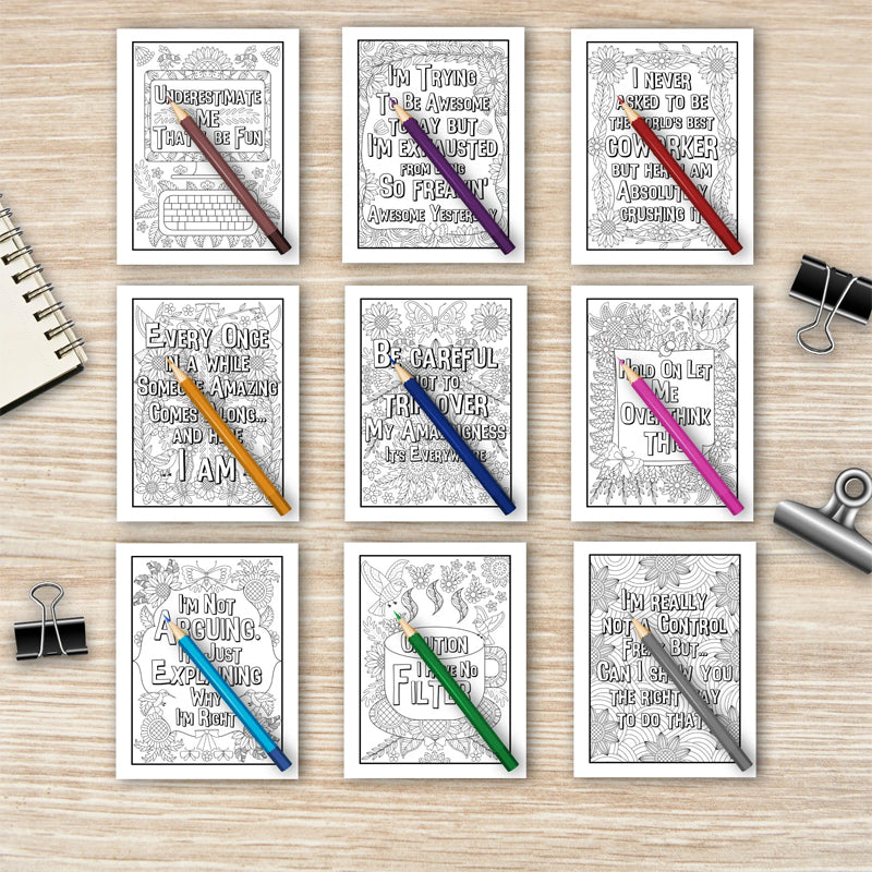 Things I Want To Say At Work But Can't - Coloring Books for Adults