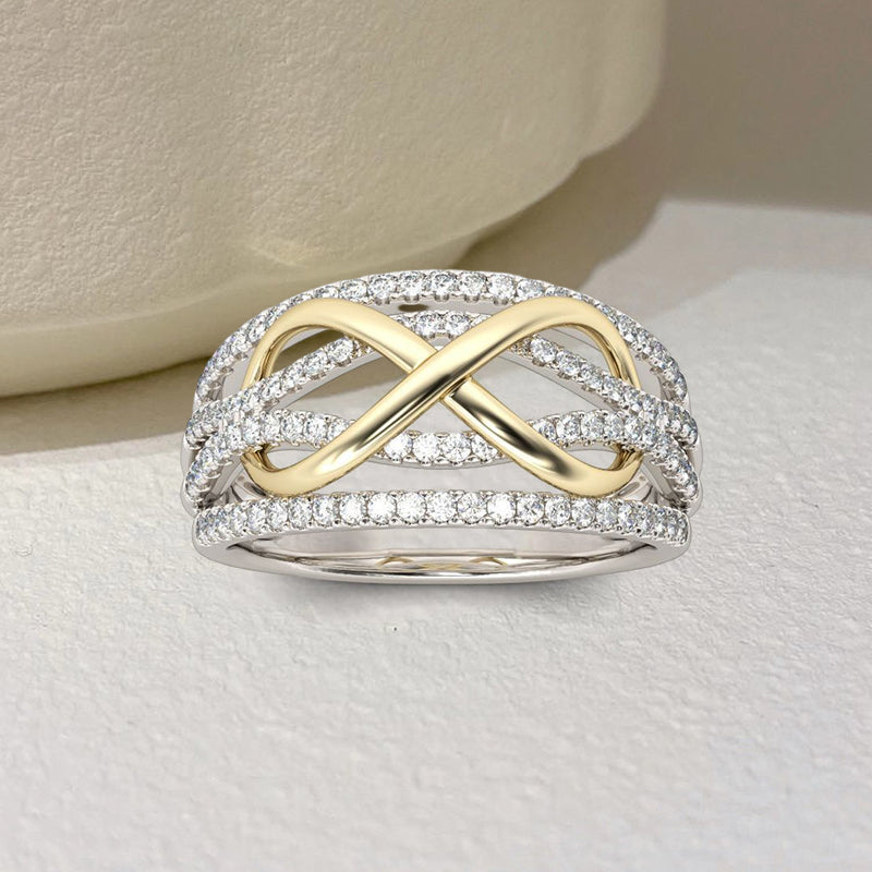 Mother & Daughter Forever Linked Together ring