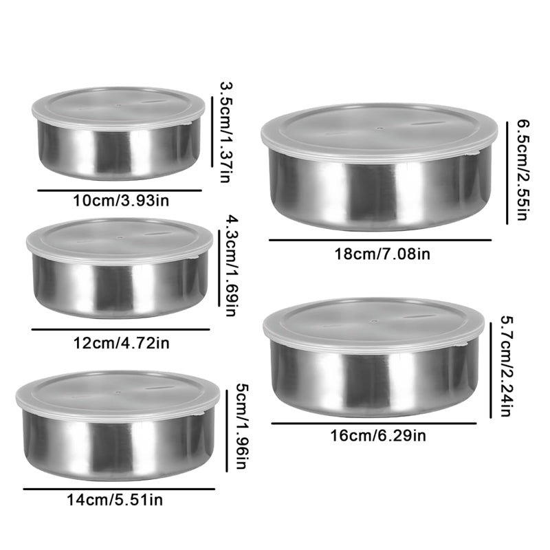 304 stainless steel crisper 5-piece set