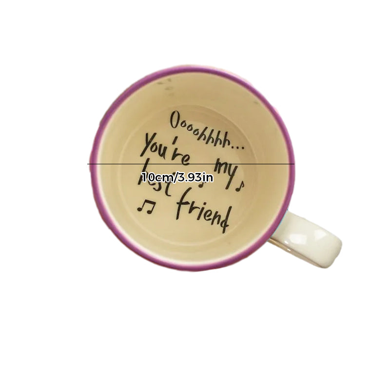 Hidden message mug for lovers