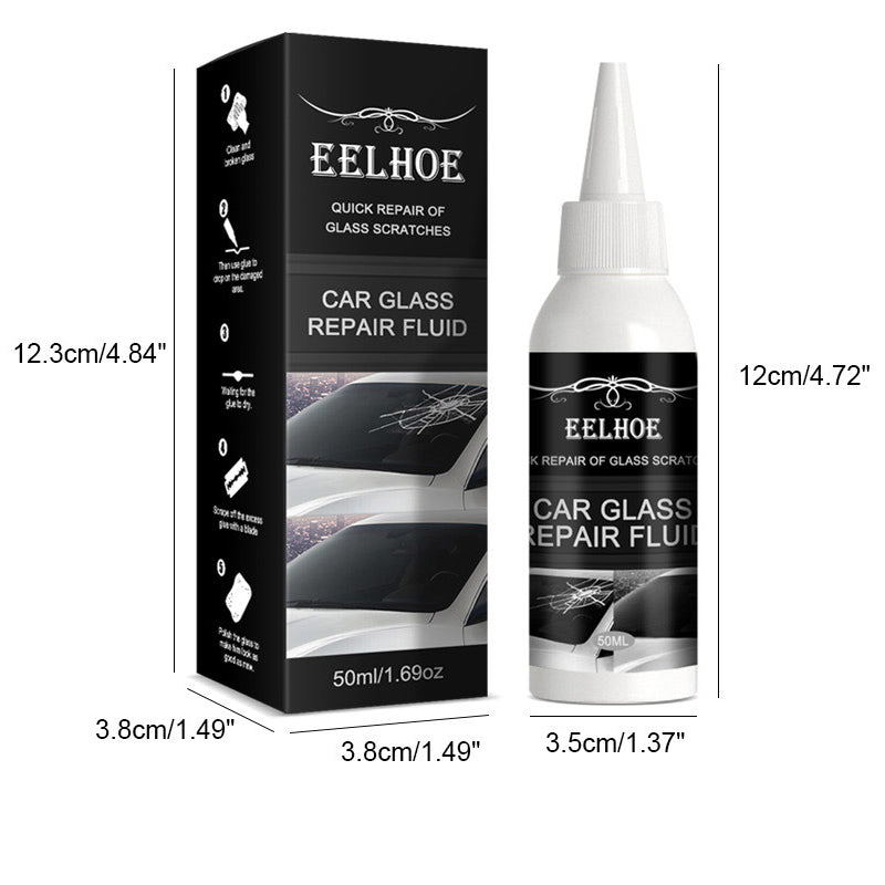 Car windshield repair fluid