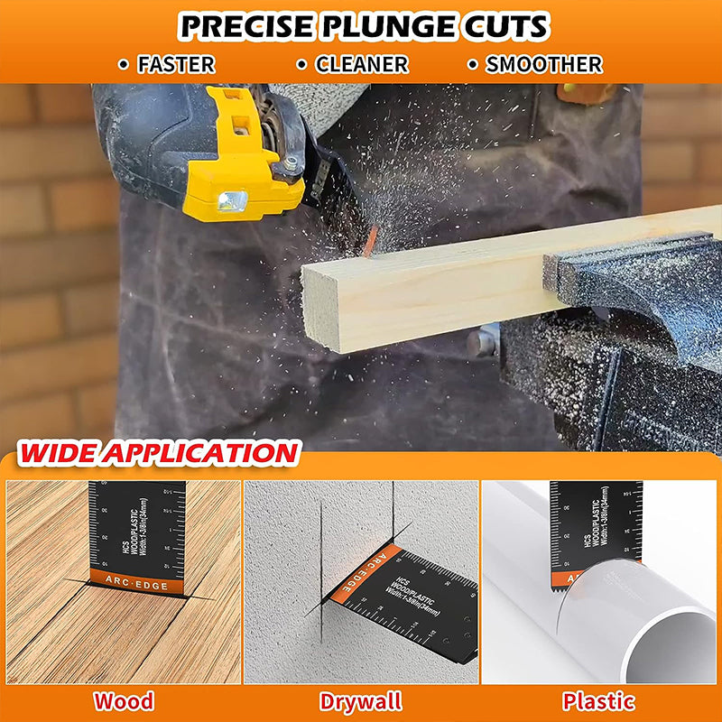 Curved-Edge Oscillating Tool Blades (20 PCS)