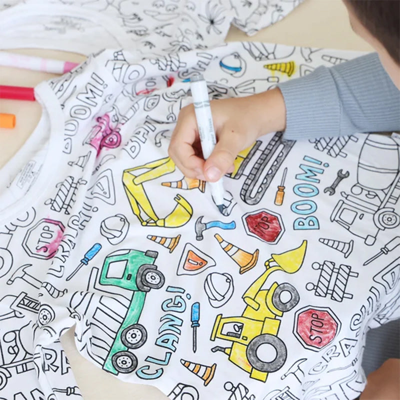 Sketch Colorful Children's Pajama Set