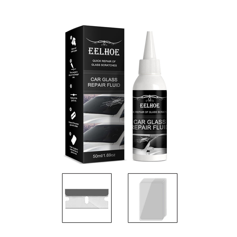 Car windshield repair fluid