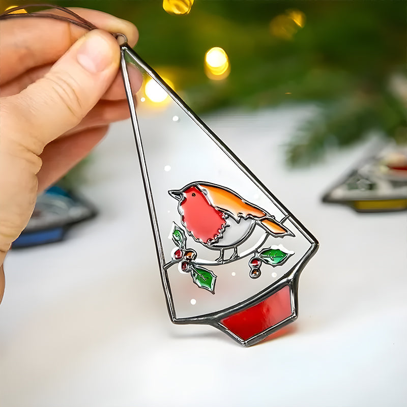 Stained Glass Christmas Ornament