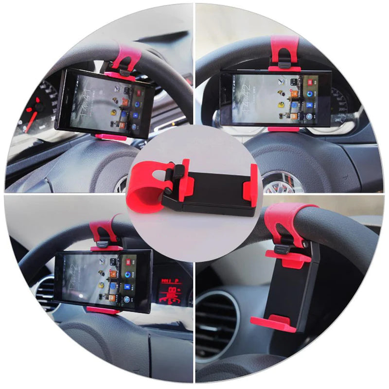 Car Steering Universal Mount Phone Holder Stand