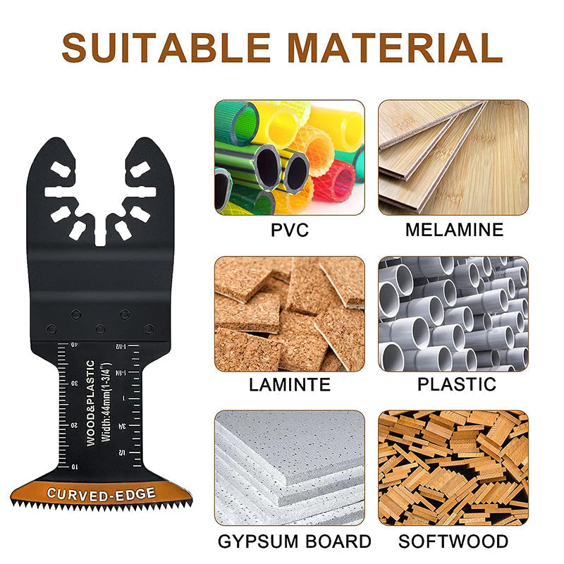 Curved-Edge Oscillating Tool Blades (20 PCS)